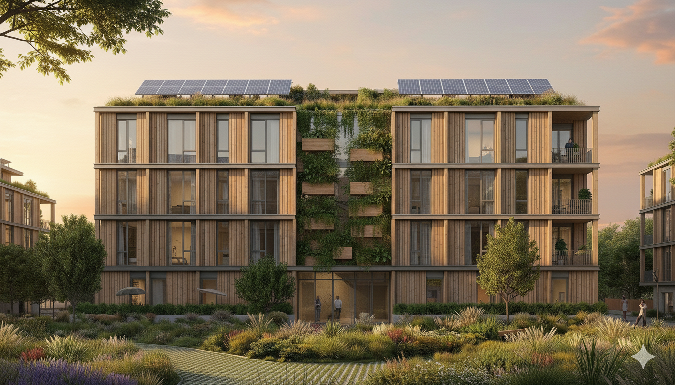 L'Émeraude — side elevation render